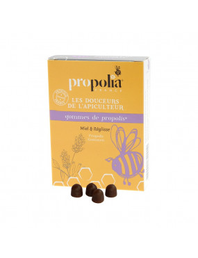 Gommes de propolis miel & réglisse "Propolia"