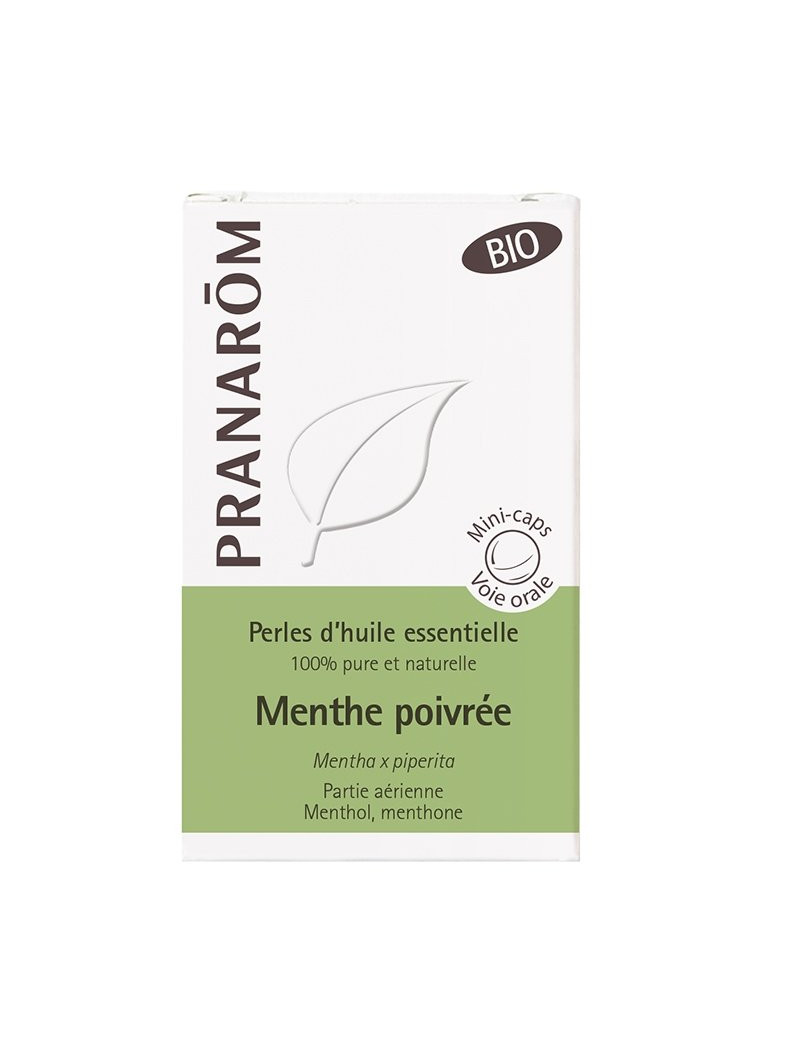 Perles d'huile essentielle Menthe poivrée